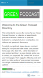 Mobile Screenshot of greenpodcast.wordpress.com