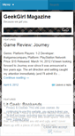 Mobile Screenshot of geekgirlmagazine.wordpress.com