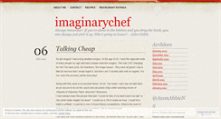 Desktop Screenshot of imaginarychef.wordpress.com