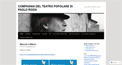 Desktop Screenshot of compagniadelteatropopolare.wordpress.com