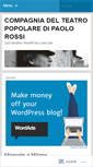 Mobile Screenshot of compagniadelteatropopolare.wordpress.com