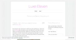 Desktop Screenshot of luxe11.wordpress.com