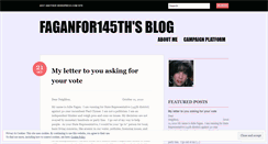 Desktop Screenshot of faganfor145th.wordpress.com