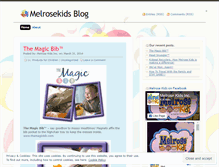 Tablet Screenshot of melrosekids.wordpress.com