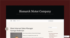 Desktop Screenshot of bismarckmotorcompany.wordpress.com