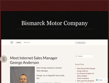 Tablet Screenshot of bismarckmotorcompany.wordpress.com