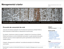 Tablet Screenshot of managementcrize.wordpress.com