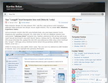 Tablet Screenshot of kardusbekas.wordpress.com