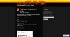 Desktop Screenshot of beachsoccergermany.wordpress.com