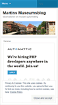 Mobile Screenshot of martinsmuseumsblog.wordpress.com