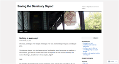 Desktop Screenshot of dansburydepot.wordpress.com