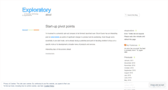 Desktop Screenshot of exploratory.wordpress.com