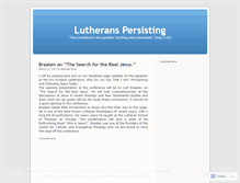 Tablet Screenshot of lutheranspersisting.wordpress.com