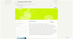 Desktop Screenshot of christenliveinhd.wordpress.com