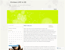 Tablet Screenshot of christenliveinhd.wordpress.com