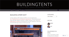 Desktop Screenshot of buildingtents.wordpress.com