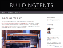 Tablet Screenshot of buildingtents.wordpress.com