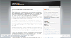Desktop Screenshot of onthewater.wordpress.com