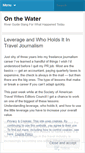 Mobile Screenshot of onthewater.wordpress.com