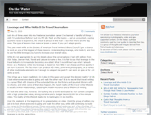 Tablet Screenshot of onthewater.wordpress.com