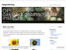 Tablet Screenshot of opigardenlog.wordpress.com