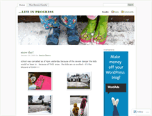 Tablet Screenshot of dennylifeinprogress.wordpress.com