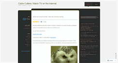 Desktop Screenshot of cablecutters.wordpress.com