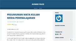 Desktop Screenshot of ahmadfauzimpd.wordpress.com