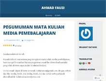 Tablet Screenshot of ahmadfauzimpd.wordpress.com