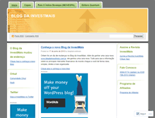 Tablet Screenshot of blogdainvestmais.wordpress.com