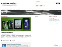 Tablet Screenshot of caminocreativo.wordpress.com