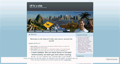 Desktop Screenshot of offforawhile.wordpress.com