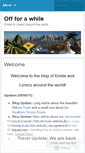 Mobile Screenshot of offforawhile.wordpress.com