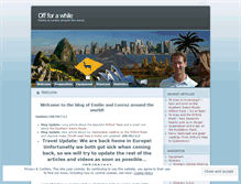 Tablet Screenshot of offforawhile.wordpress.com