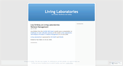 Desktop Screenshot of livinglaboratories.wordpress.com
