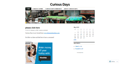 Desktop Screenshot of curiousdays.wordpress.com