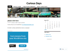 Tablet Screenshot of curiousdays.wordpress.com
