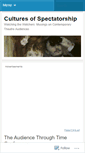 Mobile Screenshot of culturesofspectatorship.wordpress.com