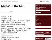 Tablet Screenshot of idiotsonleftside.wordpress.com