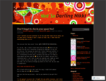 Tablet Screenshot of darlinnikki.wordpress.com