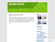 Tablet Screenshot of byggbloggen.wordpress.com