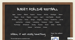Desktop Screenshot of budgetairlinefootball.wordpress.com