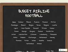 Tablet Screenshot of budgetairlinefootball.wordpress.com