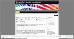 Desktop Screenshot of magnifico.wordpress.com