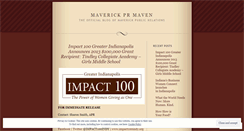Desktop Screenshot of maverickpr.wordpress.com