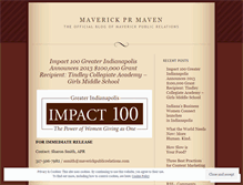 Tablet Screenshot of maverickpr.wordpress.com