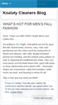 Mobile Screenshot of koalatycleaners.wordpress.com