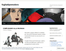 Tablet Screenshot of fogliadipomodoro.wordpress.com