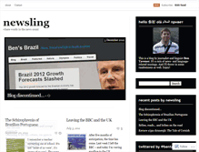 Tablet Screenshot of newsling.wordpress.com