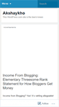 Mobile Screenshot of akshaykho.wordpress.com
